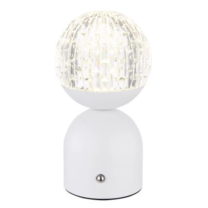 Globo - LED Aptumšojama skārienvadāma galda lampa LED/2W/5V 2700/4000/65000K 1800 mAh balta