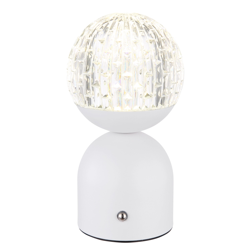 Globo - LED Aptumšojama skārienvadāma galda lampa LED/2W/5V 2700/4000/65000K 1800 mAh balta