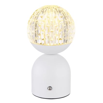 Globo - LED Aptumšojama skārienvadāma galda lampa LED/2W/5V 2700/4000/65000K 1800 mAh balta