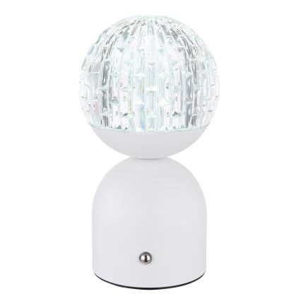 Globo - LED Aptumšojama skārienvadāma galda lampa LED/2W/5V 2700/4000/65000K 1800 mAh balta