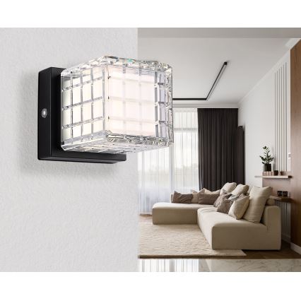 Globo - LED Aptumšojama skārienvadāma galda lampa LED/2,5W/3,7V 2700K/4000K/6500K 1800 mAh USB melna
