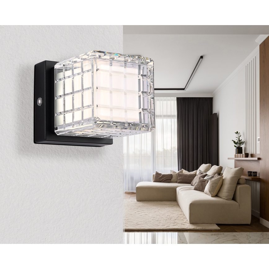 Globo - LED Aptumšojama skārienvadāma galda lampa LED/2,5W/3,7V 2700K/4000K/6500K 1800 mAh USB melna