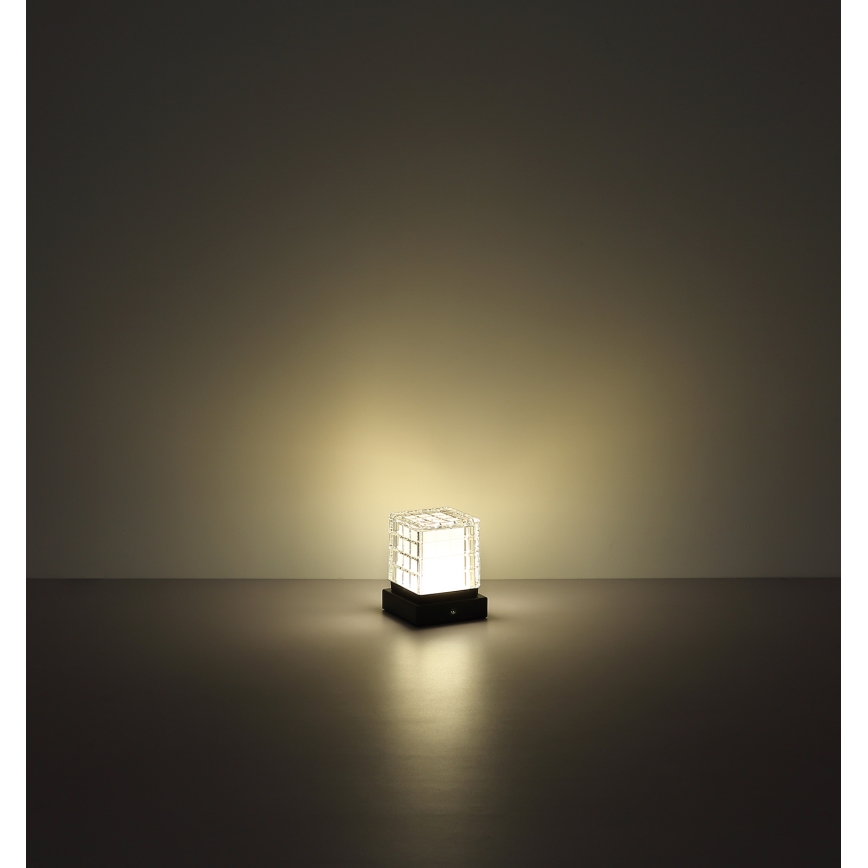 Globo - LED Aptumšojama skārienvadāma galda lampa LED/2,5W/3,7V 2700K/4000K/6500K 1800 mAh USB melna