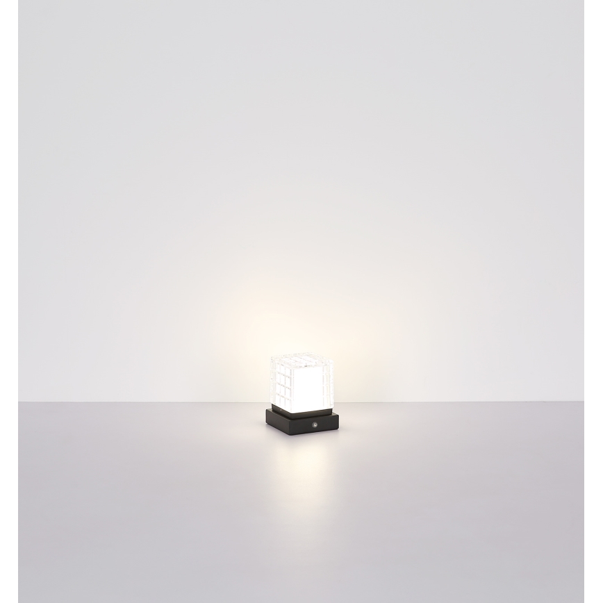 Globo - LED Aptumšojama skārienvadāma galda lampa LED/2,5W/3,7V 2700K/4000K/6500K 1800 mAh USB melna