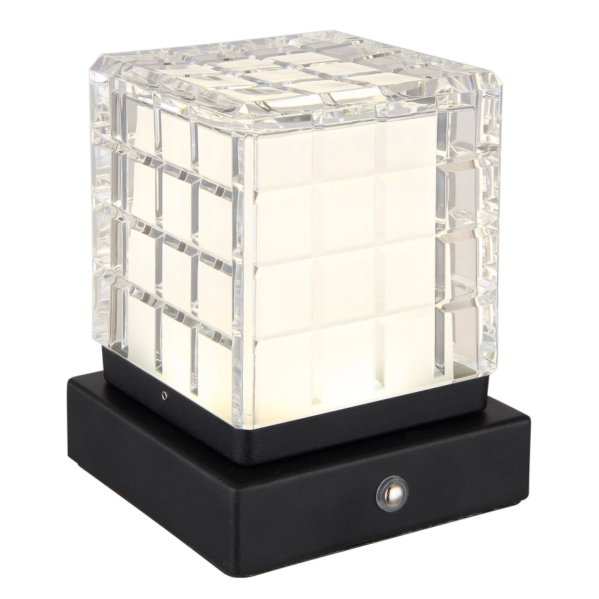 Globo - LED Aptumšojama skārienvadāma galda lampa LED/2,5W/3,7V 2700K/4000K/6500K 1800 mAh USB melna