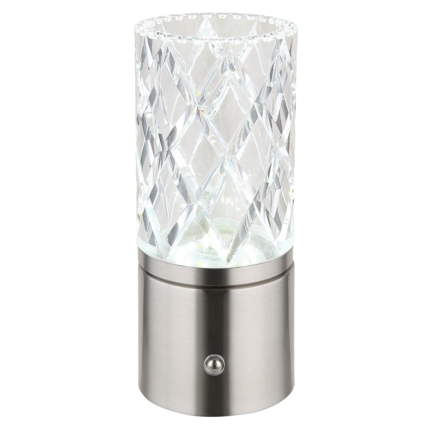 Globo - LED Aptumšojama skārienvadāma galda lampa LED/2,5W/3,7V 2700K/4000K/6500K 1800 mAh USB matēts hroms