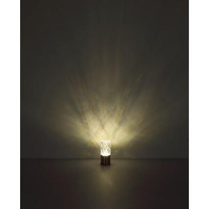 Globo - LED Aptumšojama skārienvadāma galda lampa LED/2,5W/3,7V 2700K/4000K/6500K 1800 mAh USB melna