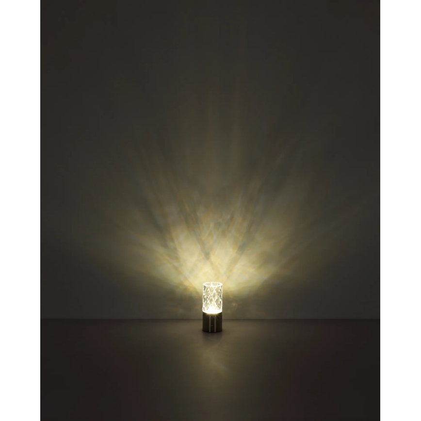 Globo - LED Aptumšojama skārienvadāma galda lampa LED/2,5W/3,7V 2700K/4000K/6500K 1800 mAh USB melna