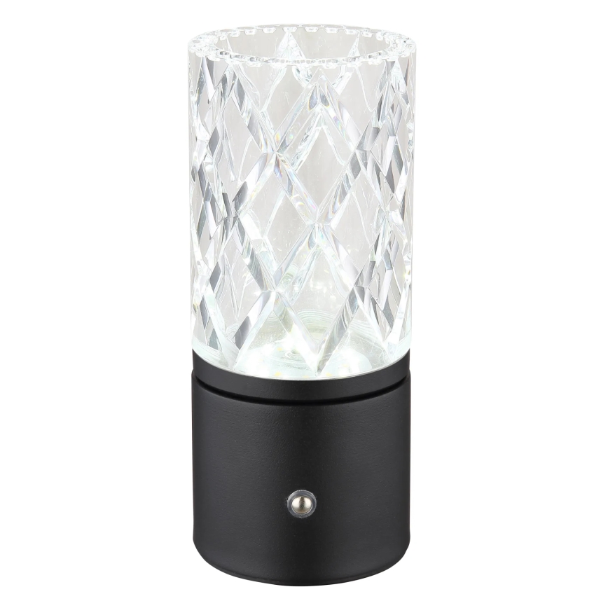 Globo - LED Aptumšojama skārienvadāma galda lampa LED/2,5W/3,7V 2700K/4000K/6500K 1800 mAh USB melna