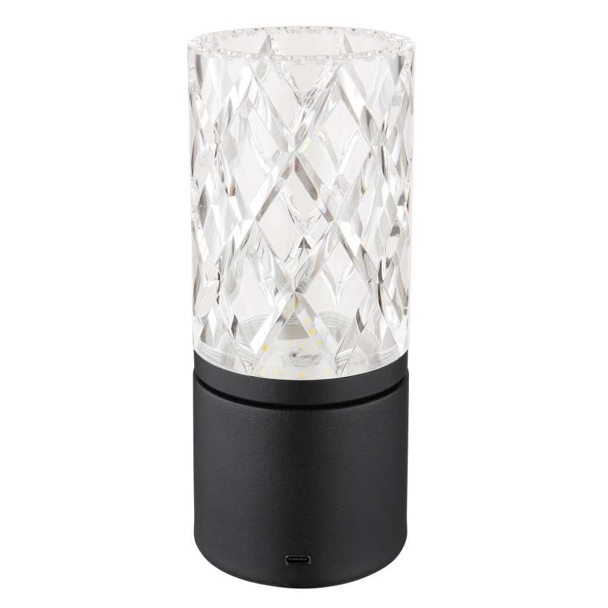 Globo - LED Aptumšojama skārienvadāma galda lampa LED/2,5W/3,7V 2700K/4000K/6500K 1800 mAh USB melna