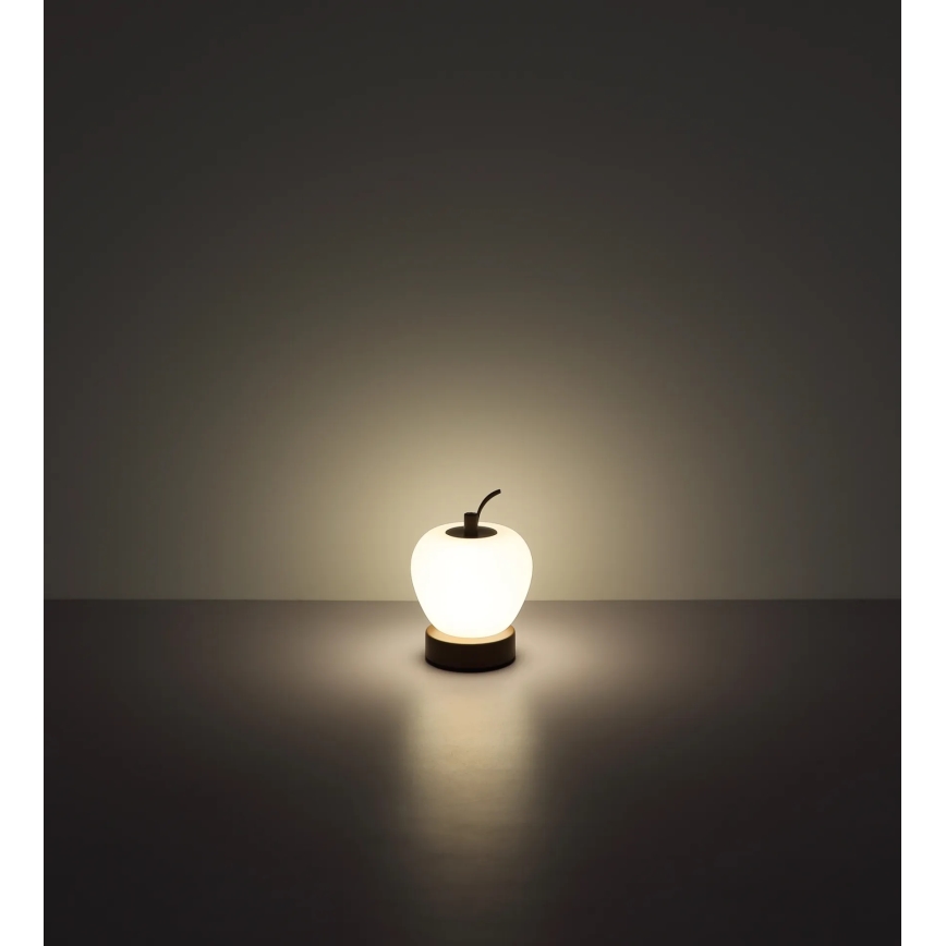 Globo - LED Aptumšojama skārienvadāma galda lampa LED/2W/3,7V 2700K/4000K/6500K 1200 mAh USB brūna