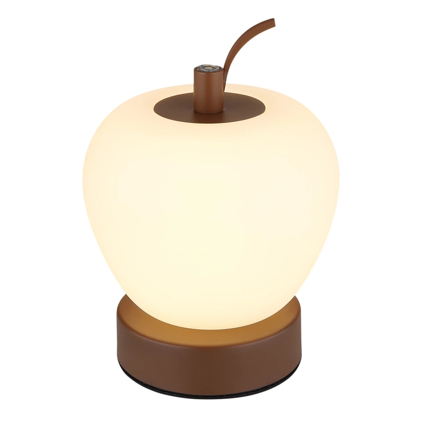 Globo - LED Aptumšojama skārienvadāma galda lampa LED/2W/3,7V 2700K/4000K/6500K 1200 mAh USB brūna
