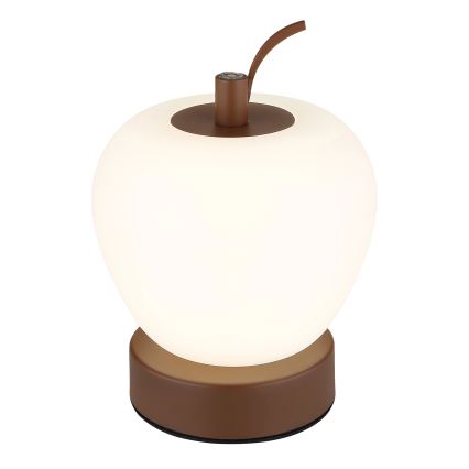 Globo - LED Aptumšojama skārienvadāma galda lampa LED/2W/3,7V 2700K/4000K/6500K 1200 mAh USB brūna