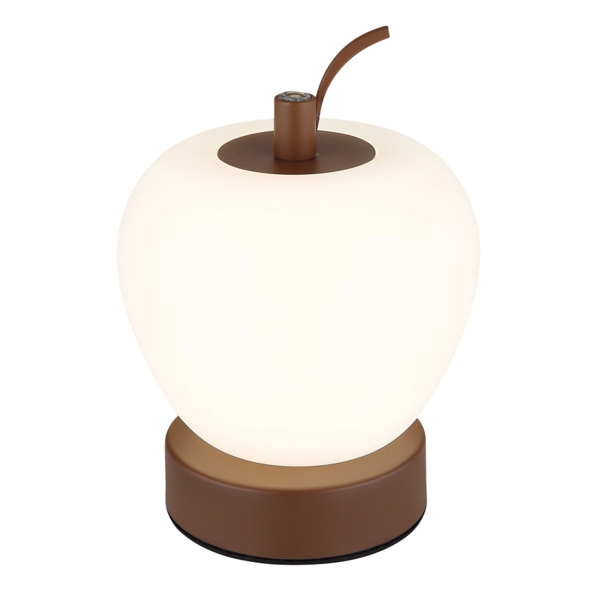 Globo - LED Aptumšojama skārienvadāma galda lampa LED/2W/3,7V 2700K/4000K/6500K 1200 mAh USB brūna