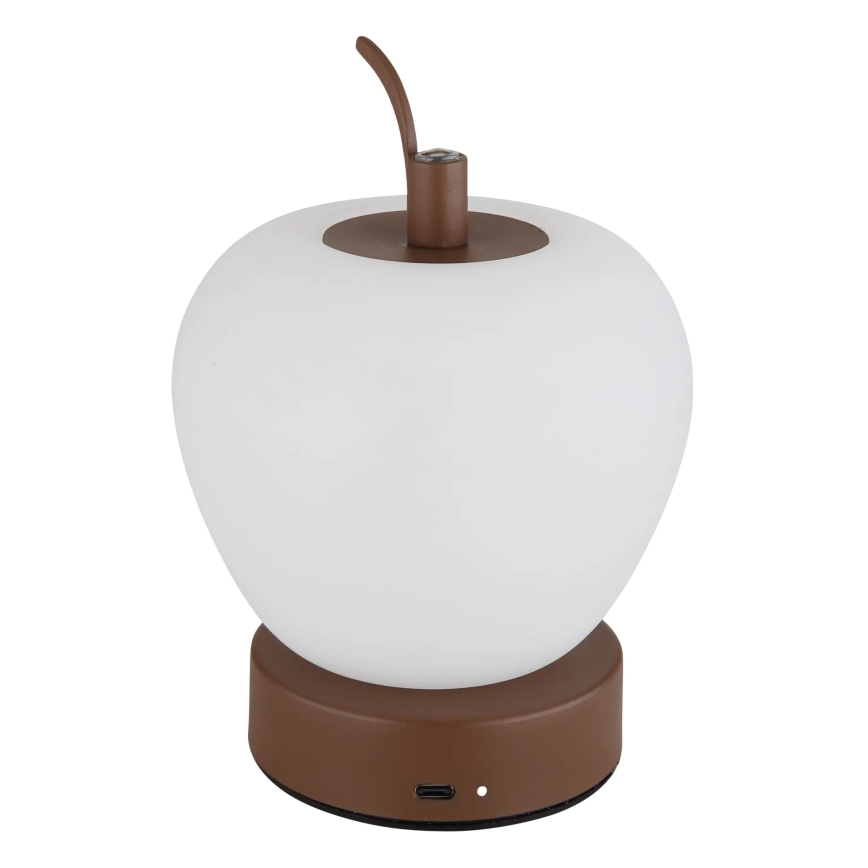 Globo - LED Aptumšojama skārienvadāma galda lampa LED/2W/3,7V 2700K/4000K/6500K 1200 mAh USB brūna
