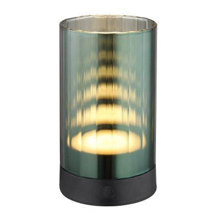 Globo - LED Āra aptumšojama uzlādējams skārienvadāma galda lampa LED/2W/3,7V 2700/4000/6500K 1200mAh IP44 zaļa
