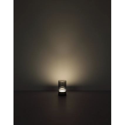 Globo - LED Āra aptumšojama uzlādējams skārienvadāma galda lampa LED/2W/3,7V 2700/4000/6500K 1200mAh IP44 pelēka
