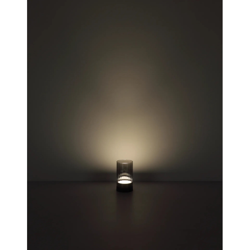 Globo - LED Āra aptumšojama uzlādējams skārienvadāma galda lampa LED/2W/3,7V 2700/4000/6500K 1200mAh IP44 pelēka