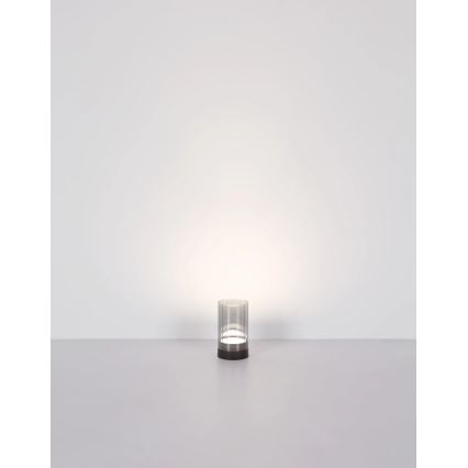 Globo - LED Āra aptumšojama uzlādējams skārienvadāma galda lampa LED/2W/3,7V 2700/4000/6500K 1200mAh IP44 pelēka
