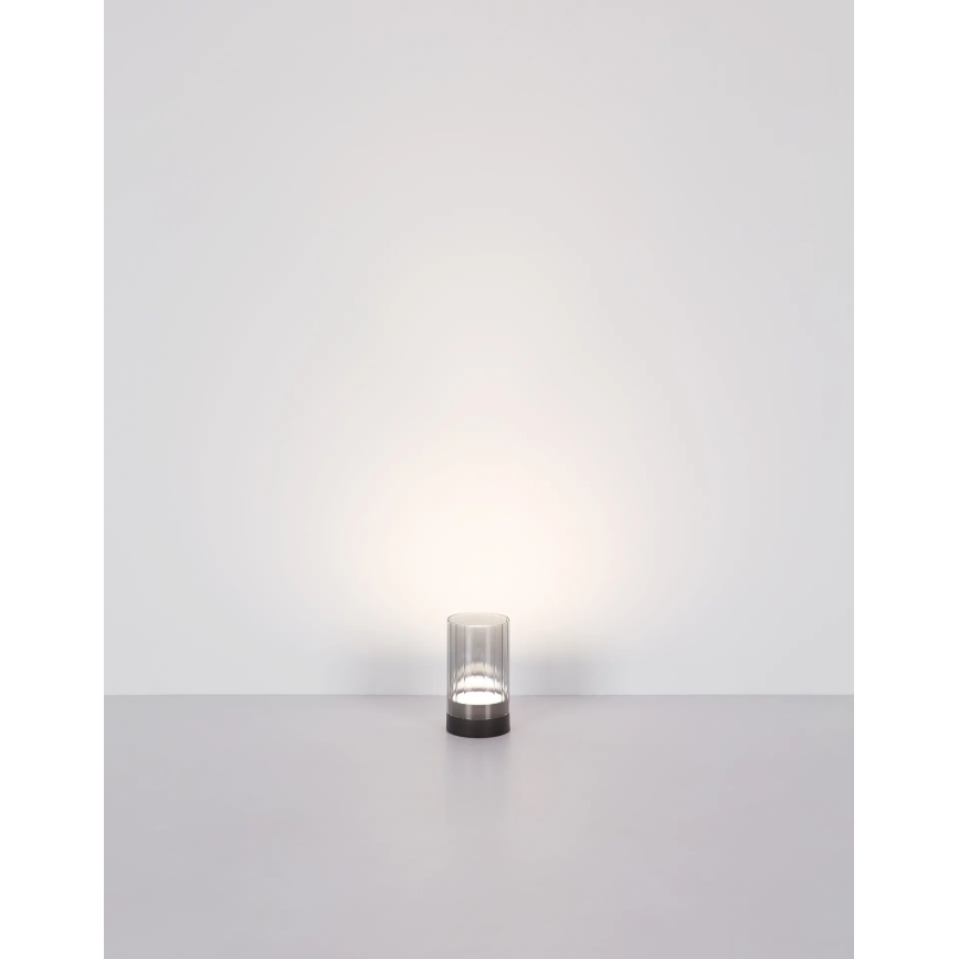 Globo - LED Āra aptumšojama uzlādējams skārienvadāma galda lampa LED/2W/3,7V 2700/4000/6500K 1200mAh IP44 pelēka