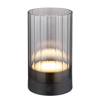 Globo - LED Āra aptumšojama uzlādējams skārienvadāma galda lampa LED/2W/3,7V 2700/4000/6500K 1200mAh IP44 pelēka