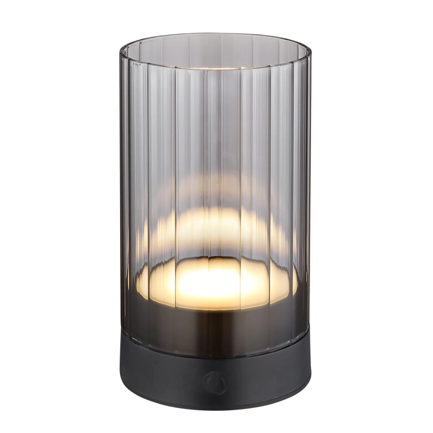 Globo - LED Āra aptumšojama uzlādējams skārienvadāma galda lampa LED/2W/3,7V 2700/4000/6500K 1200mAh IP44 pelēka