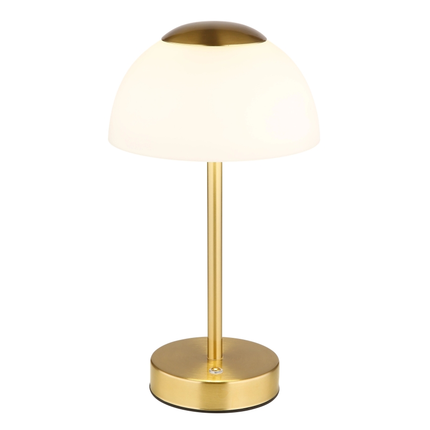 Globo - LED Aptumšojama, lādējama galda lampa LED/2,5W/5V 1800mAh 2700K/4000K/6500K misiņš