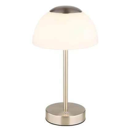 Globo - LED Aptumšojama, lādējama galda lampa LED/2,5W/5V 1800mAh 2700K/4000K/6500K matēts hroms