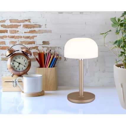 Globo - LED Uzlādējama galda lampa LED/1,5W/3,7V 3000/4200/6000K 1800mAh brūna