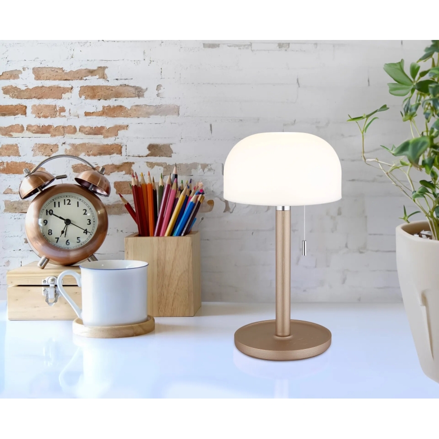 Globo - LED Uzlādējama galda lampa LED/1,5W/3,7V 3000/4200/6000K 1800mAh brūna