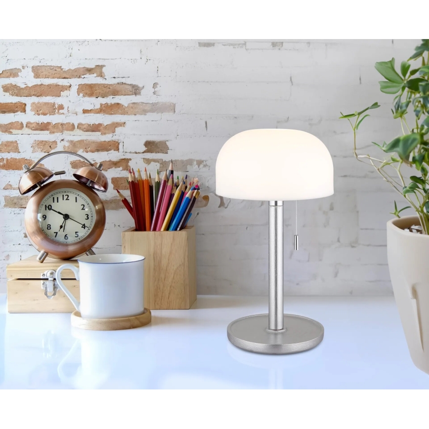 Globo - LED Uzlādējama galda lampa LED/1,5W/3,7V 3000/4200/6000K 1800mAh sudraba