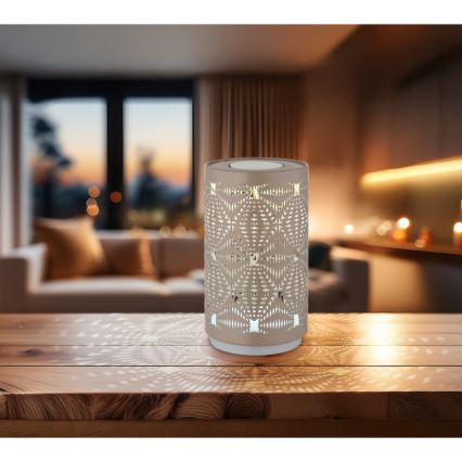 Globo - LED RGB Skārienvadāma uzlādējams galda lampa LED/1W/5V 500 mAh brūna
