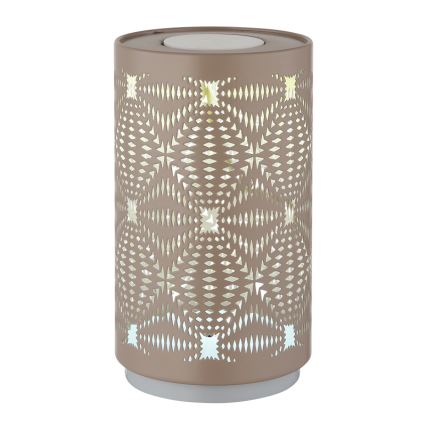 Globo - LED RGB Skārienvadāma uzlādējams galda lampa LED/1W/5V 500 mAh brūna