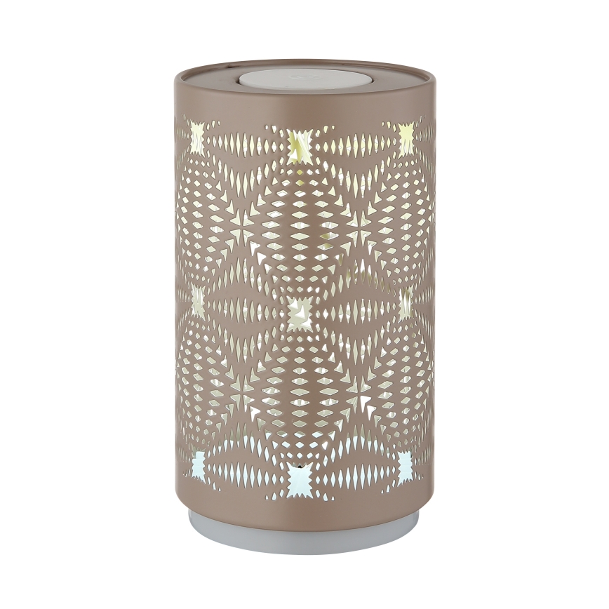 Globo - LED RGB Skārienvadāma uzlādējams galda lampa LED/1W/5V 500 mAh brūna