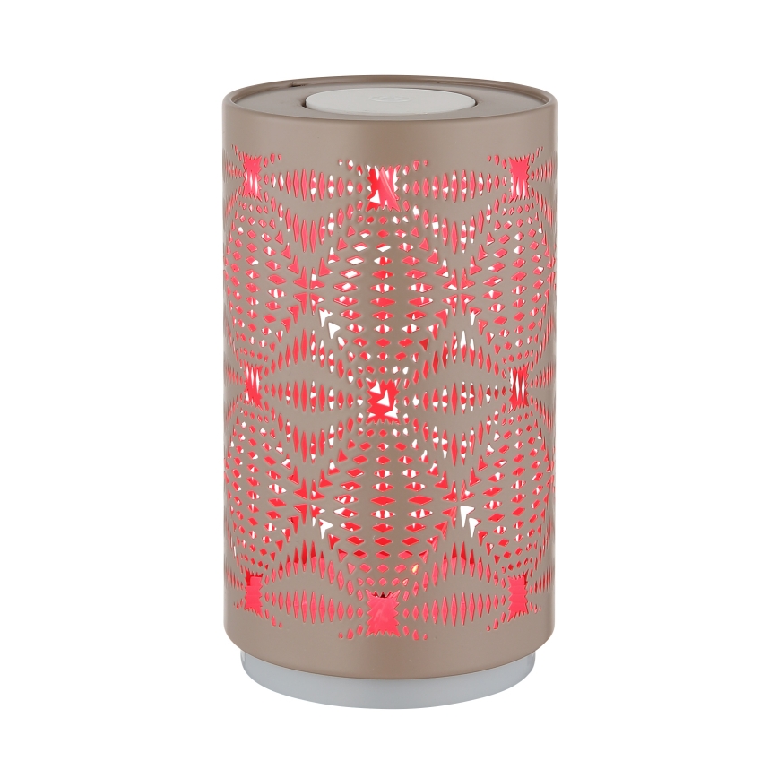 Globo - LED RGB Skārienvadāma uzlādējams galda lampa LED/1W/5V 500 mAh brūna