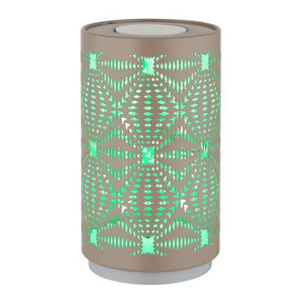 Globo - LED RGB Skārienvadāma uzlādējams galda lampa LED/1W/5V 500 mAh brūna