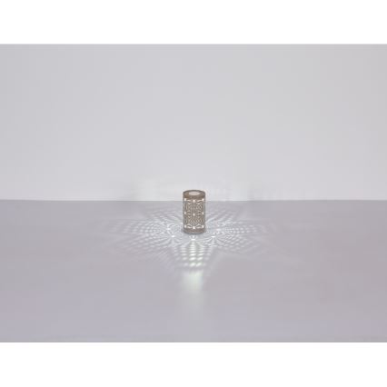 Globo - LED RGB Skārienvadāma uzlādējams galda lampa LED/1W/5V 500 mAh brūna