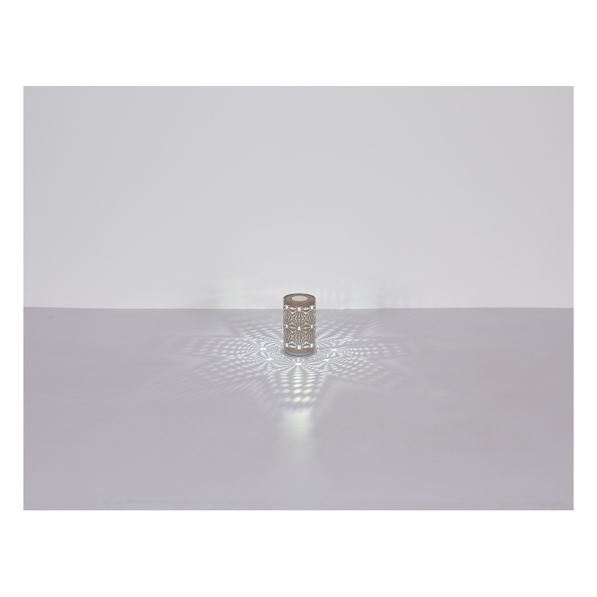Globo - LED RGB Skārienvadāma uzlādējams galda lampa LED/1W/5V 500 mAh brūna