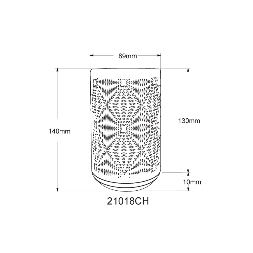 Globo - LED RGB Skārienvadāma uzlādējams galda lampa LED/1W/5V 500 mAh brūna