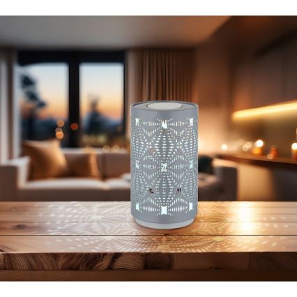 Globo - LED RGB Skārienvadāma uzlādējams galda lampa LED/1W/5V 500 mAh pelēka