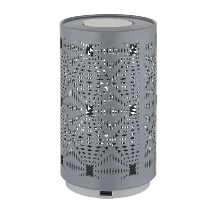 Globo - LED RGB Skārienvadāma uzlādējams galda lampa LED/1W/5V 500 mAh pelēka