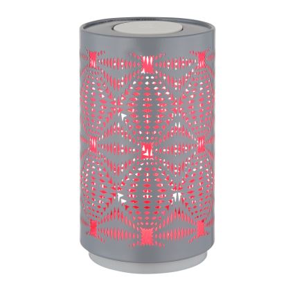 Globo - LED RGB Skārienvadāma uzlādējams galda lampa LED/1W/5V 500 mAh pelēka