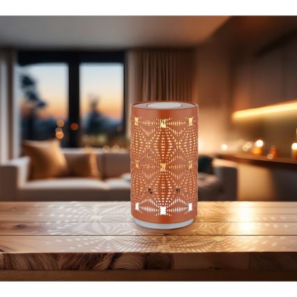 Globo - LED RGB Skārienvadāma uzlādējams galda lampa LED/1W/5V 500 mAh varš
