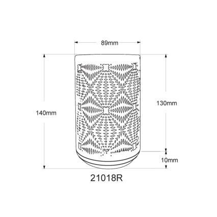 Globo - LED RGB Skārienvadāma uzlādējams galda lampa LED/1W/5V 500 mAh varš