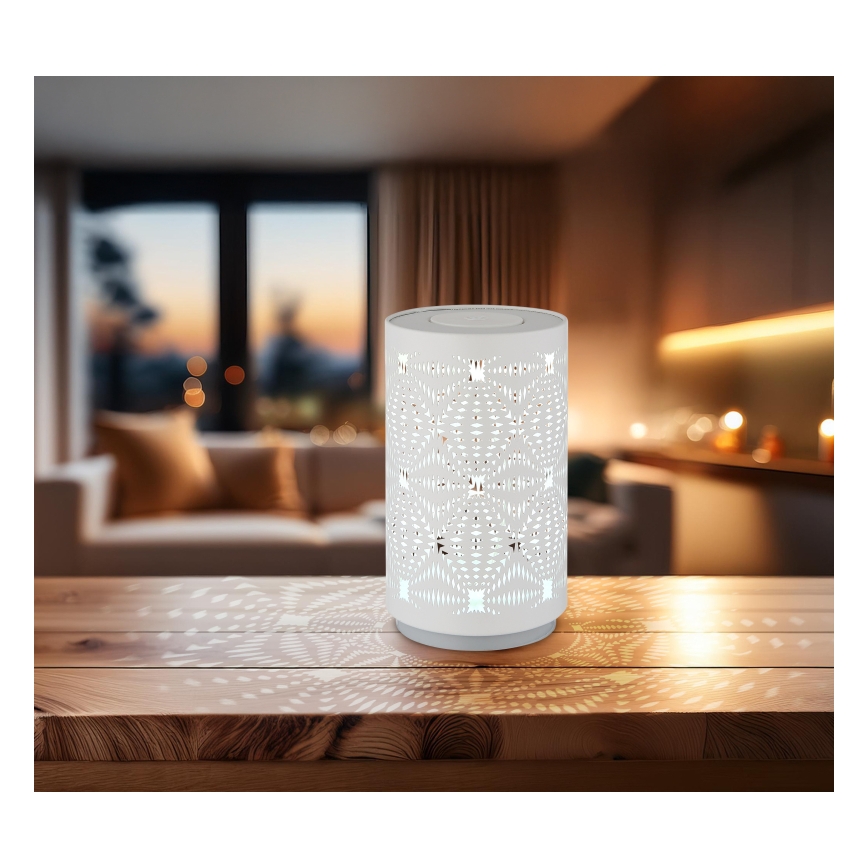 Globo - LED RGB Skārienvadāma uzlādējams galda lampa LED/1W/5V 500 mAh balta