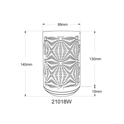 Globo - LED RGB Skārienvadāma uzlādējams galda lampa LED/1W/5V 500 mAh balta