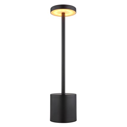 Globo - LED Aptumšojama skārienvadāma galda lampa LED/1,2W/3,7V 2000K/3500K/7000K 1200 mAh USB melna