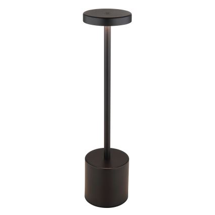 Globo - LED Aptumšojama skārienvadāma galda lampa LED/1,2W/3,7V 2000K/3500K/7000K 1200 mAh USB melna