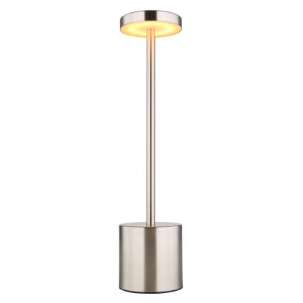 Globo - LED Aptumšojama skārienvadāma galda lampa LED/1,2W/3,7V 2000K/3500K/7000K 1200 mAh USB matēts hroms