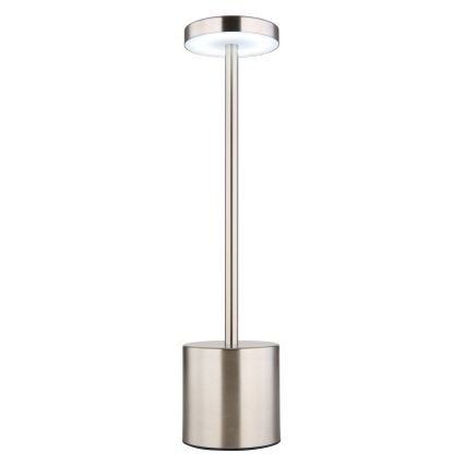 Globo - LED Aptumšojama skārienvadāma galda lampa LED/1,2W/3,7V 2000K/3500K/7000K 1200 mAh USB matēts hroms